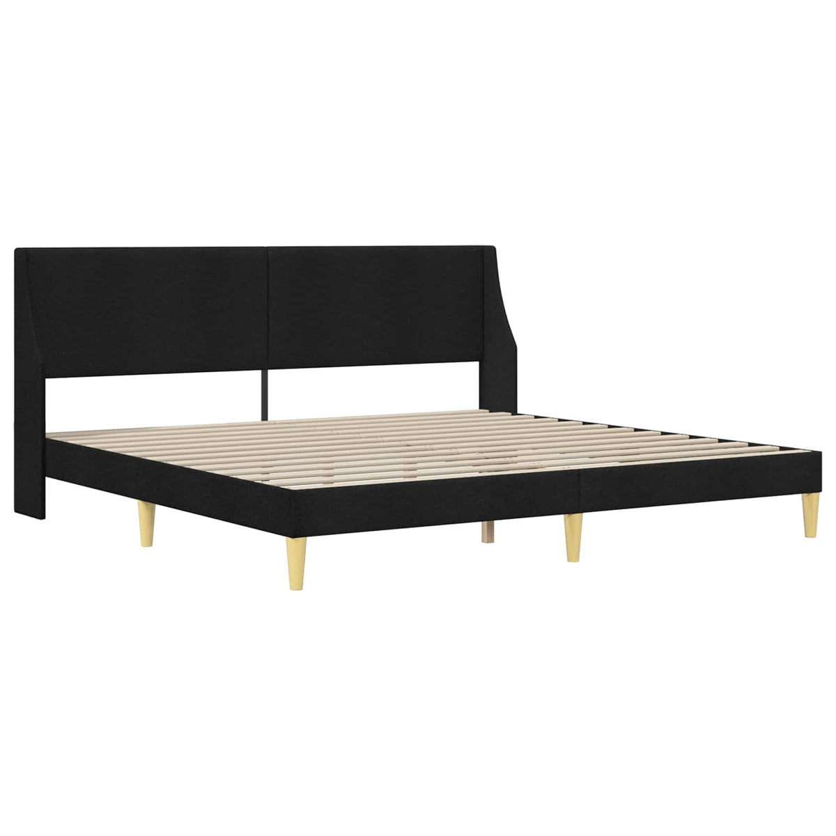 Okvir kreveta s madracem Crna 200 x 200 cm Poliester