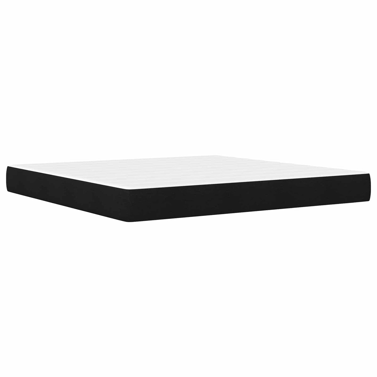 Okvir kreveta s madracem Crna 200 x 200 cm Poliester