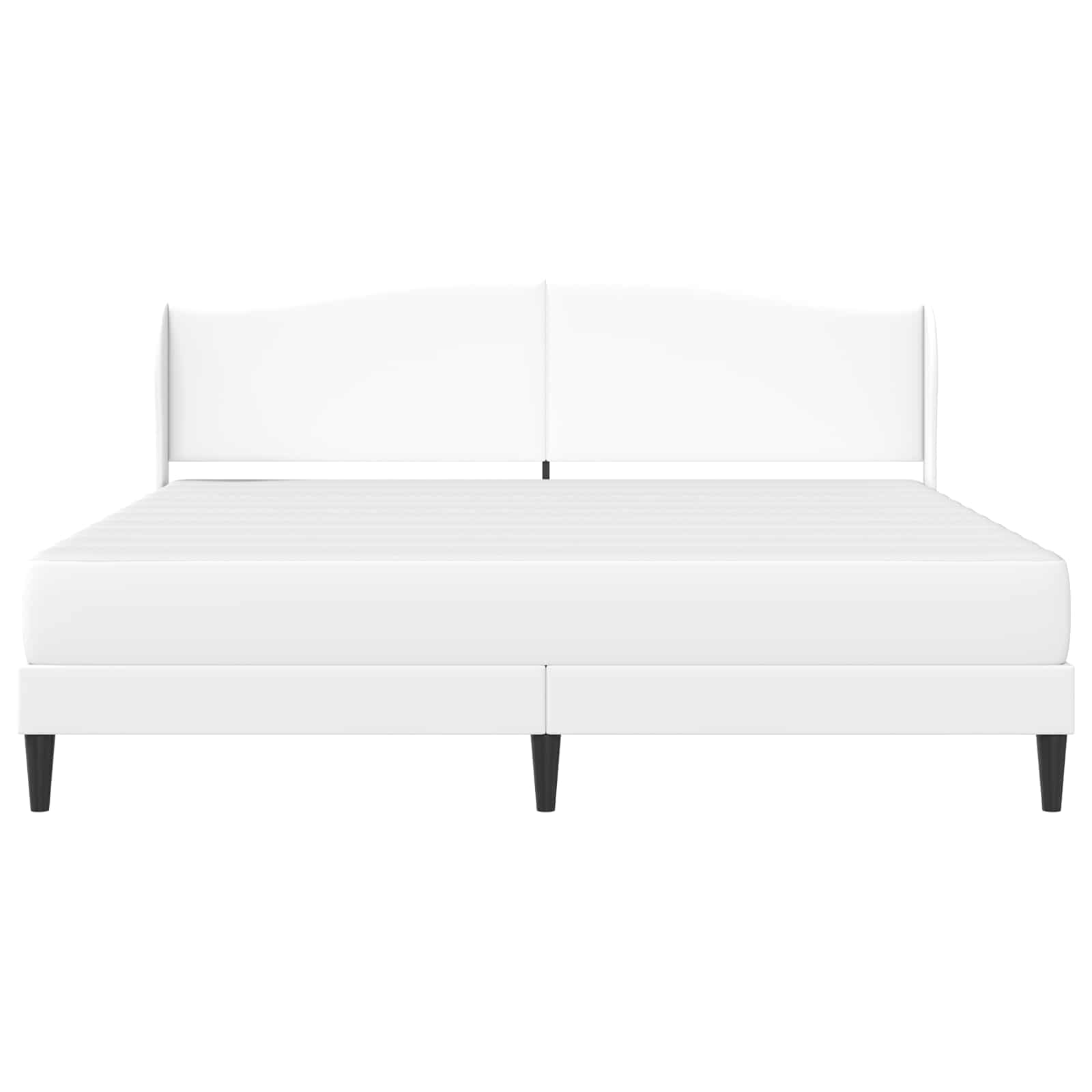 Krevetna konstrukcija Bijela 200 x 200 cm Umjetna koža