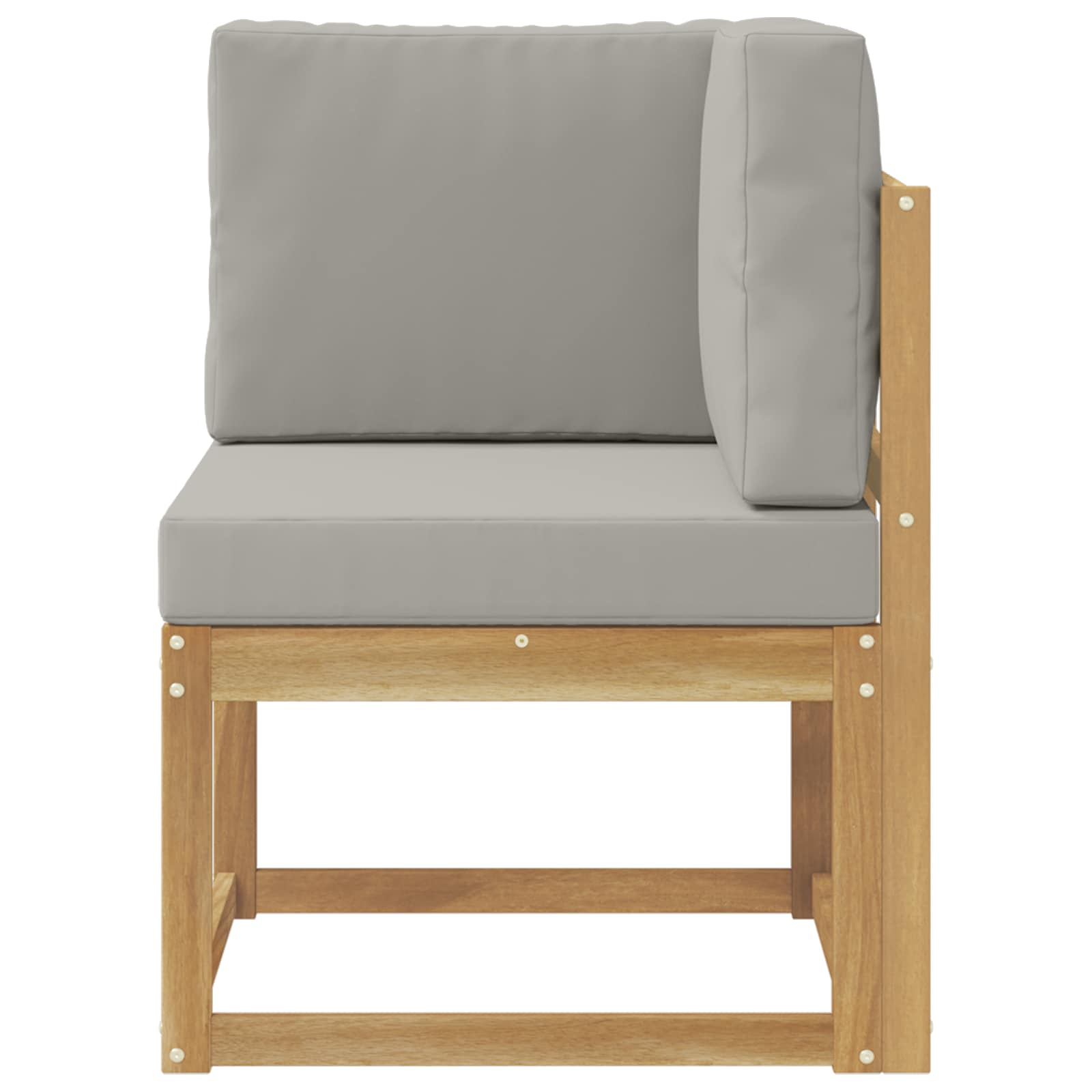 Set vanjskih sofa Bijela i svjetlosiva 51 x 54 x 73 cm