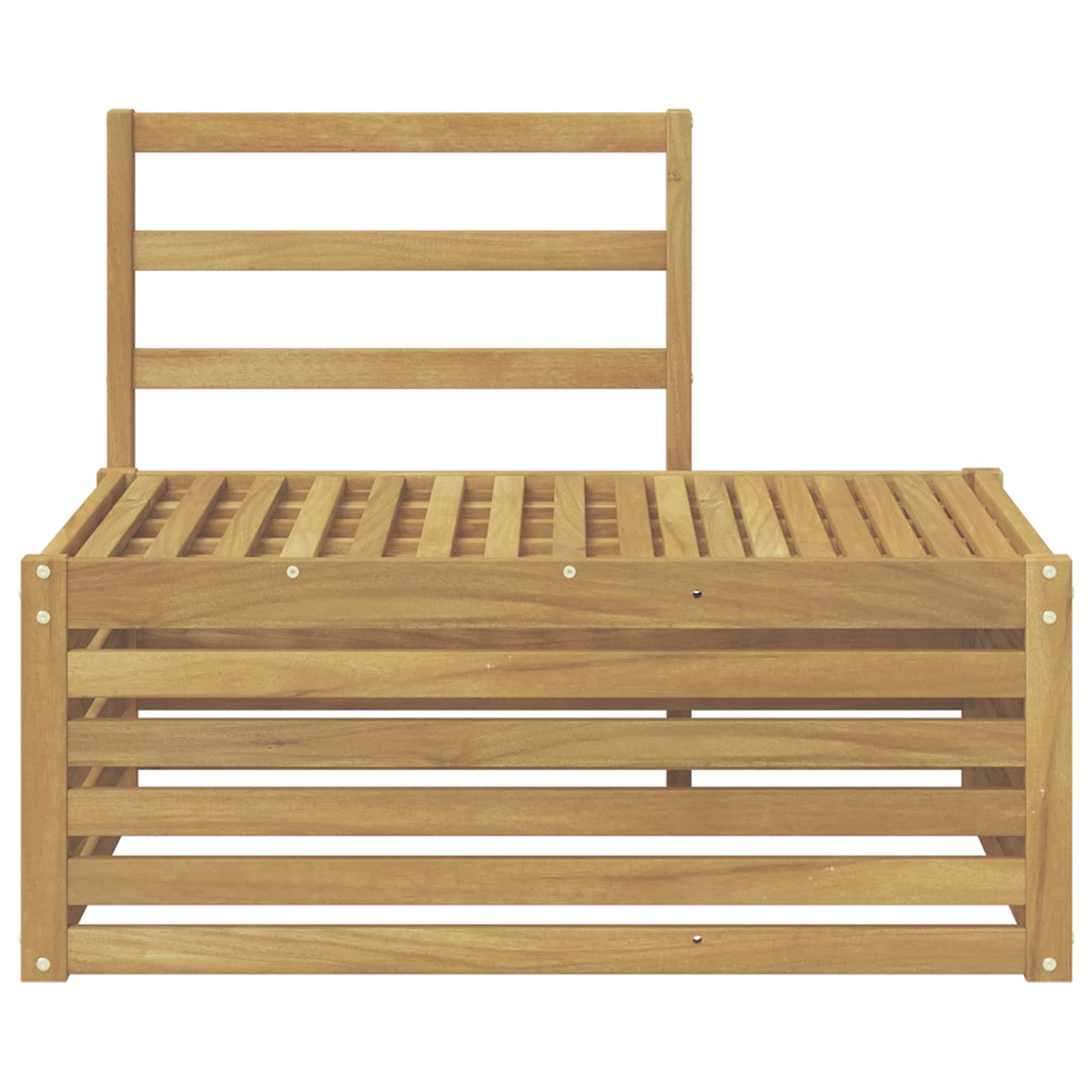 Set vanjskih sofa Bijela 91 x 63 x 73 cm Čvrsto drvo akacije