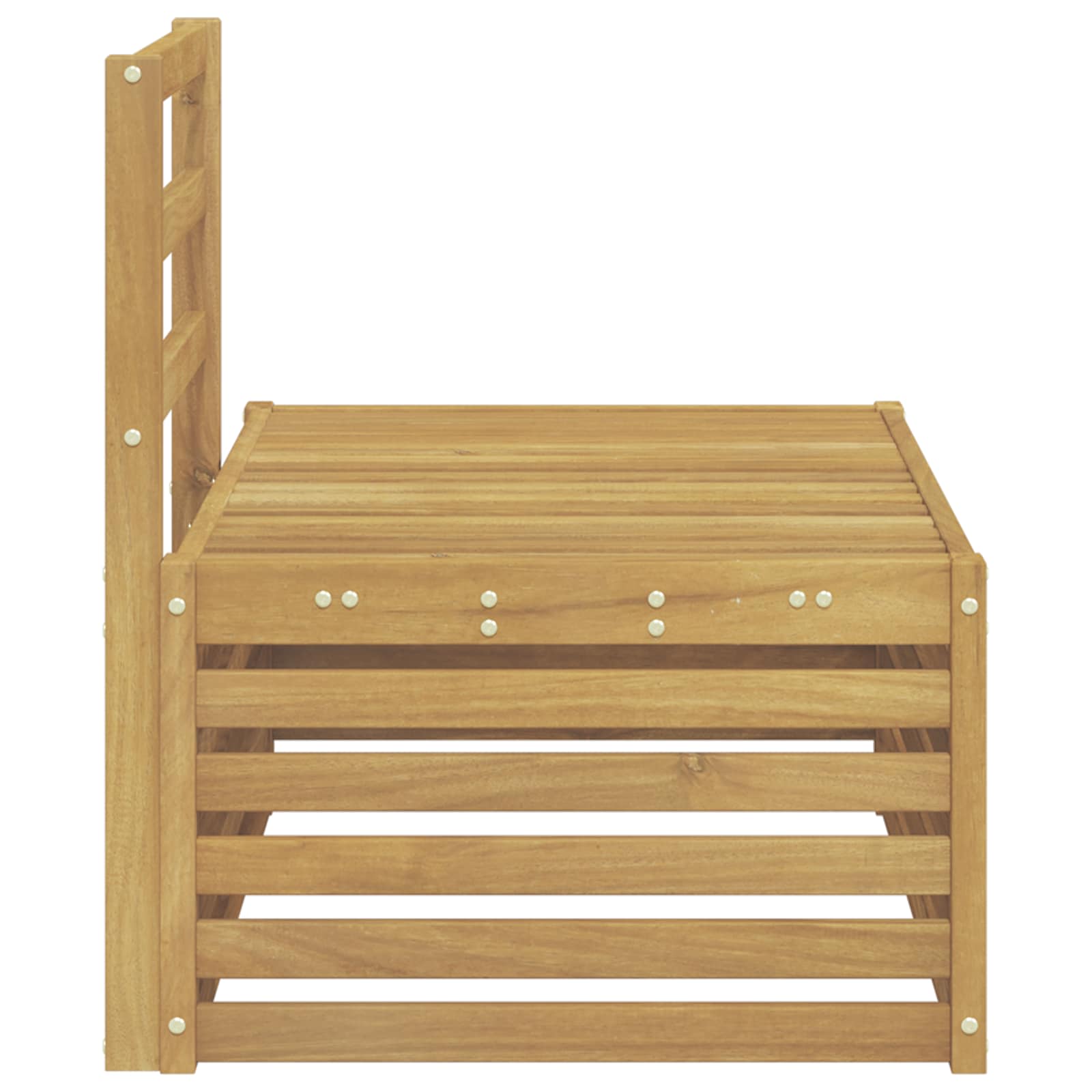 Set vanjskih sofa Bijela 91 x 63 x 73 cm Čvrsto drvo akacije
