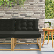 Srednja sofa za van s jastukom Bijela 79 x 83 x 73 cm čelik