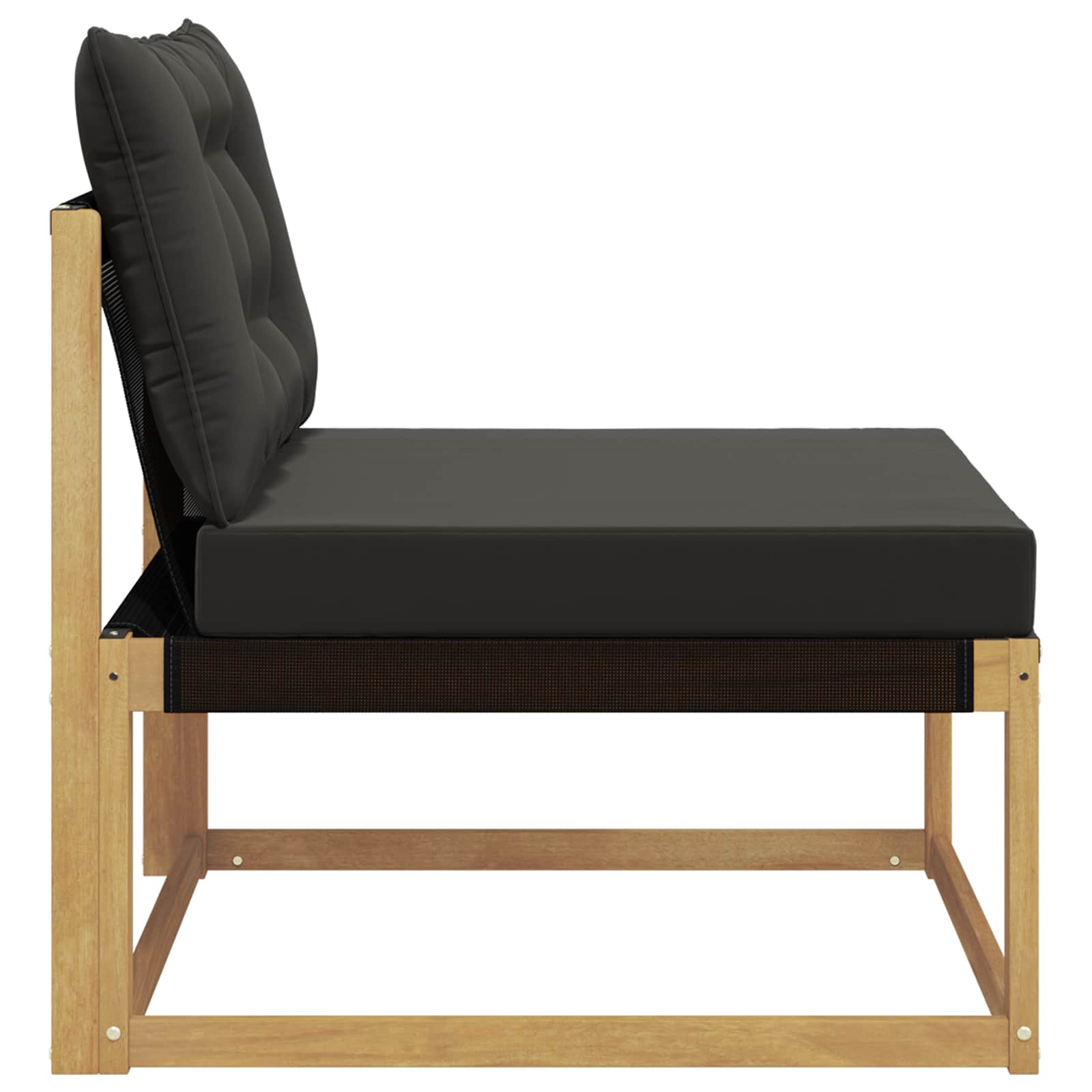 Srednja sofa za van s jastukom Bijela 79 x 83 x 73 cm čelik