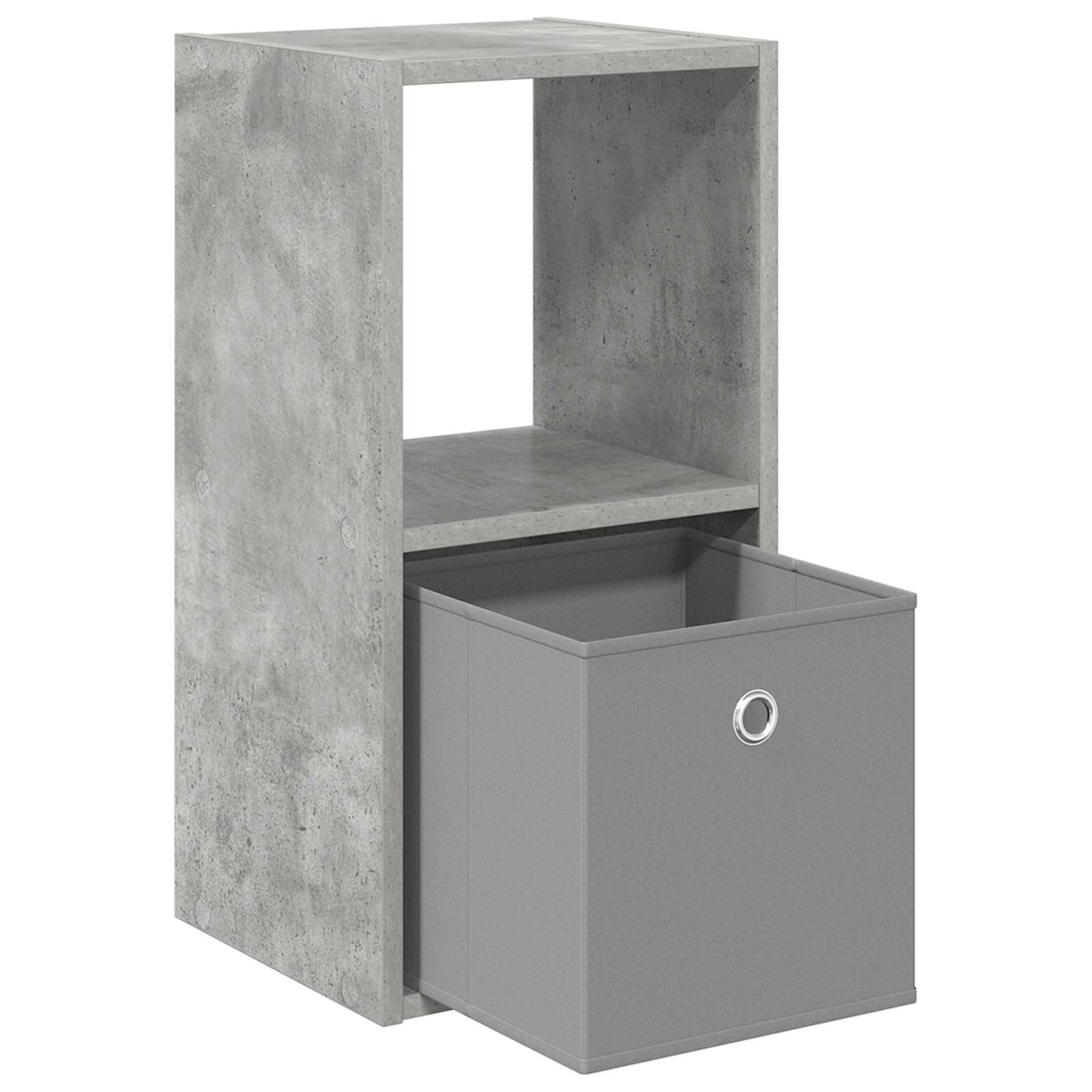 Noćni ormarić s ladicama Betonski sivi 30,5 x 27 x 59,5 cm