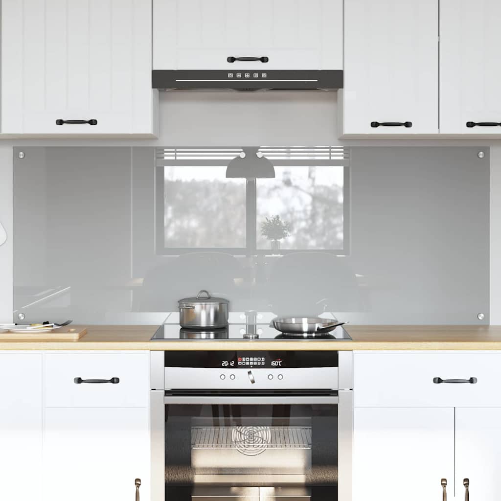 Kuhinjski zid 2 pcs Svijetlo siva 80 x 60 cm