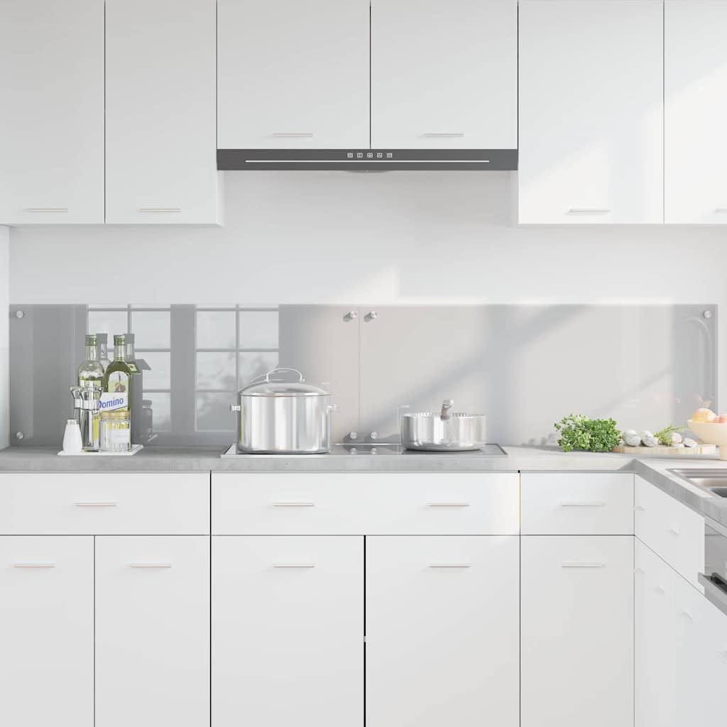 Kuhinjski zid 2 pcs Svijetlo siva 100 x 40 cm