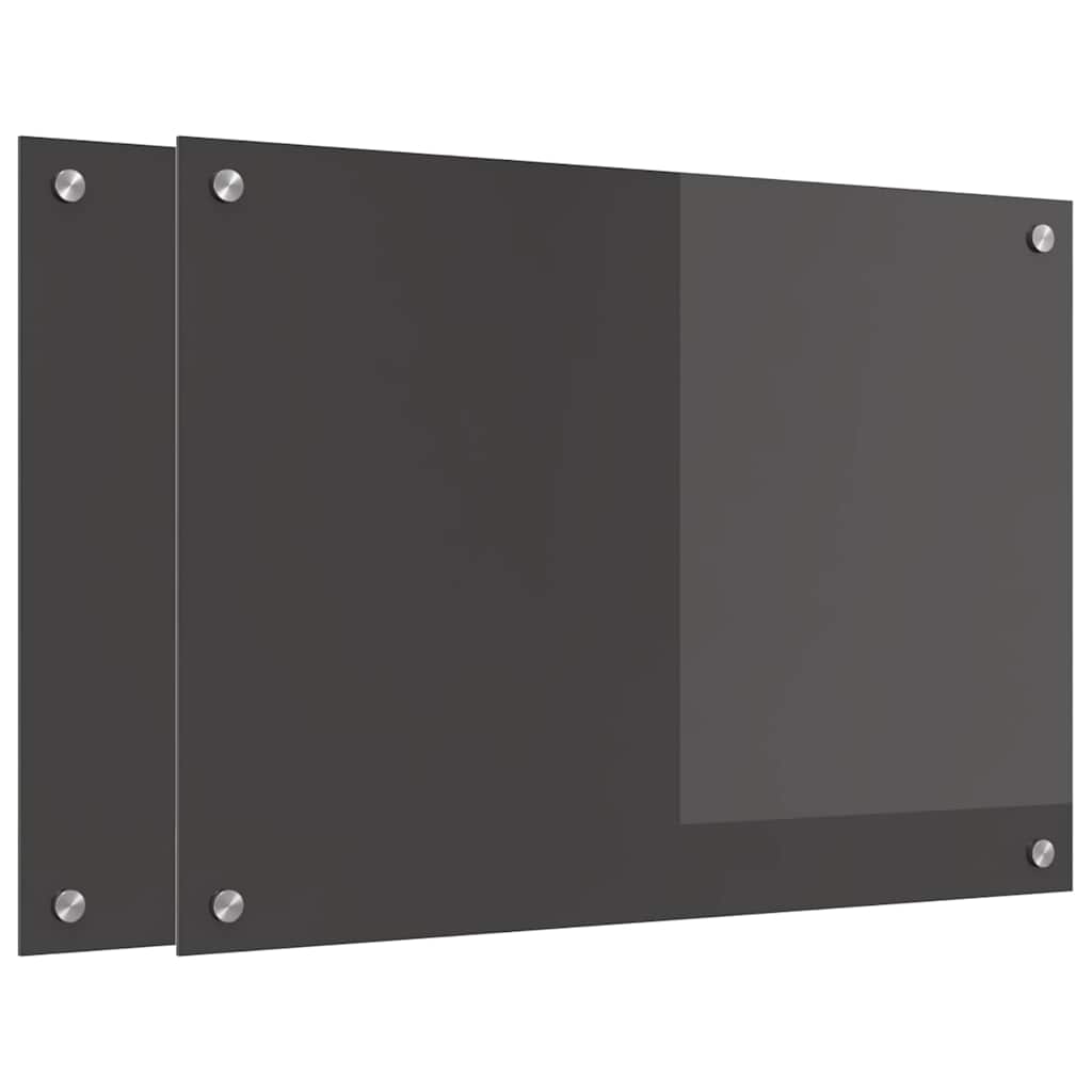 Kuhinjski zid 2 pcs Tamno siva 70 x 50 cm