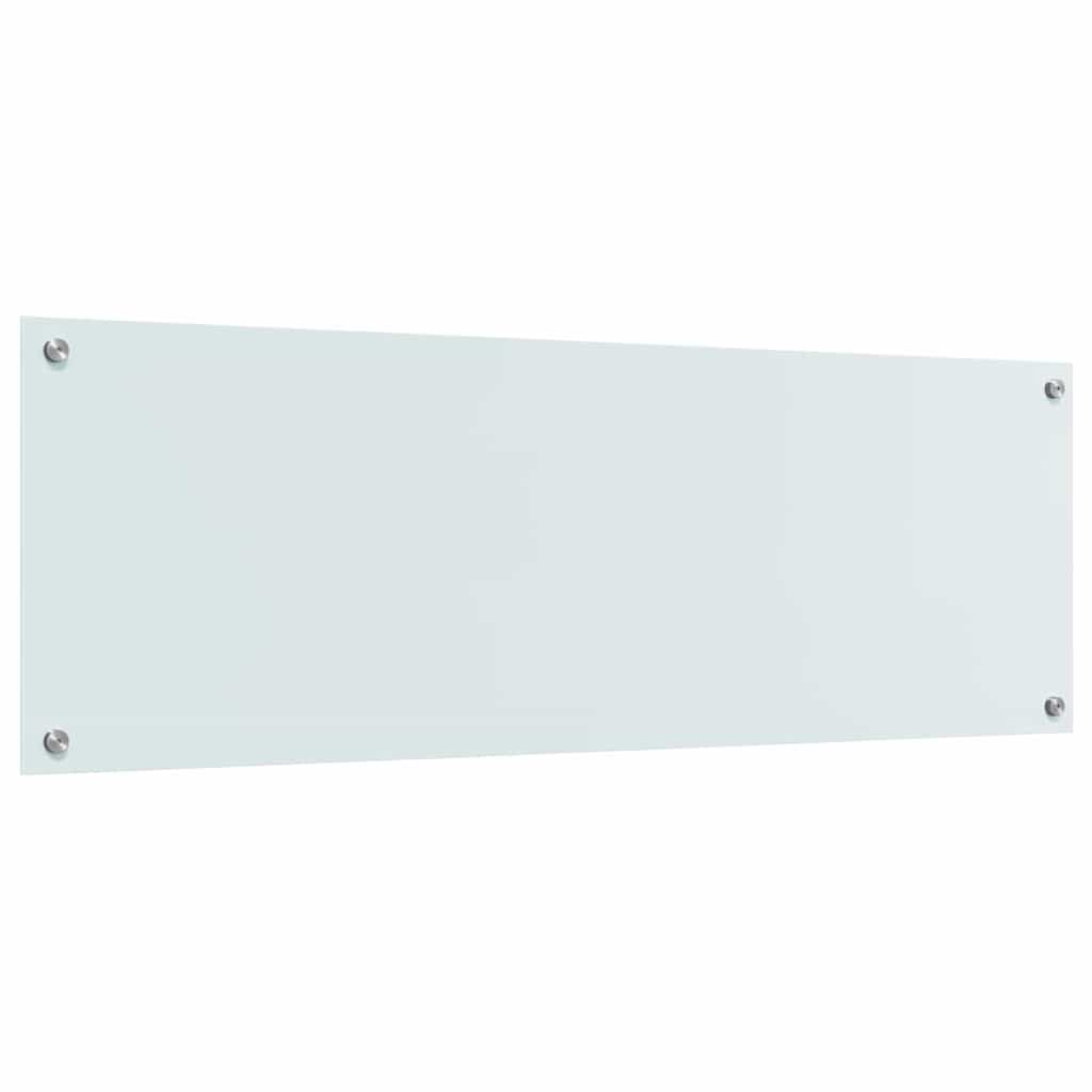 Kuhinjski zid 2 pcs Bijelo 120 x 40 cm Staklo otporno na udarce