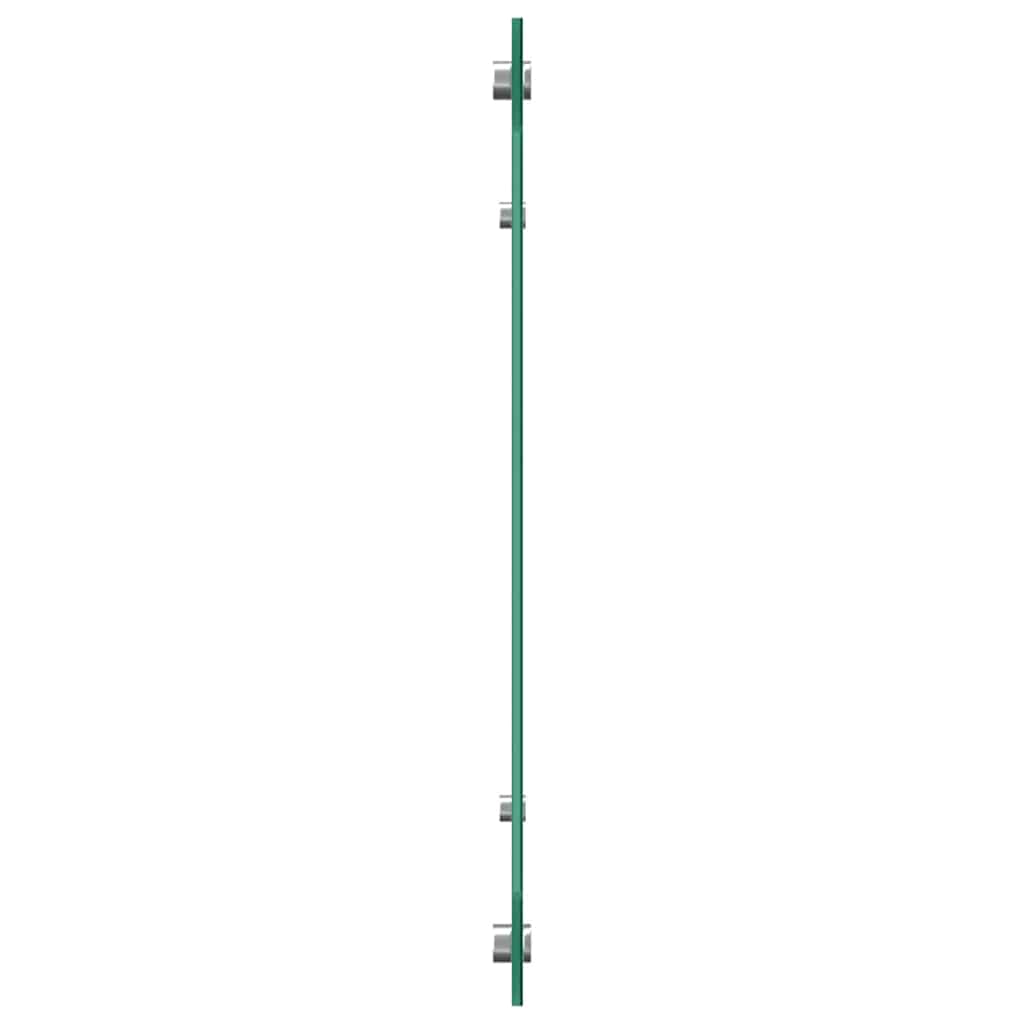 Kuhinjski zid 2 pcs Crna 110 x 40 cm Staklo otporno na udarce