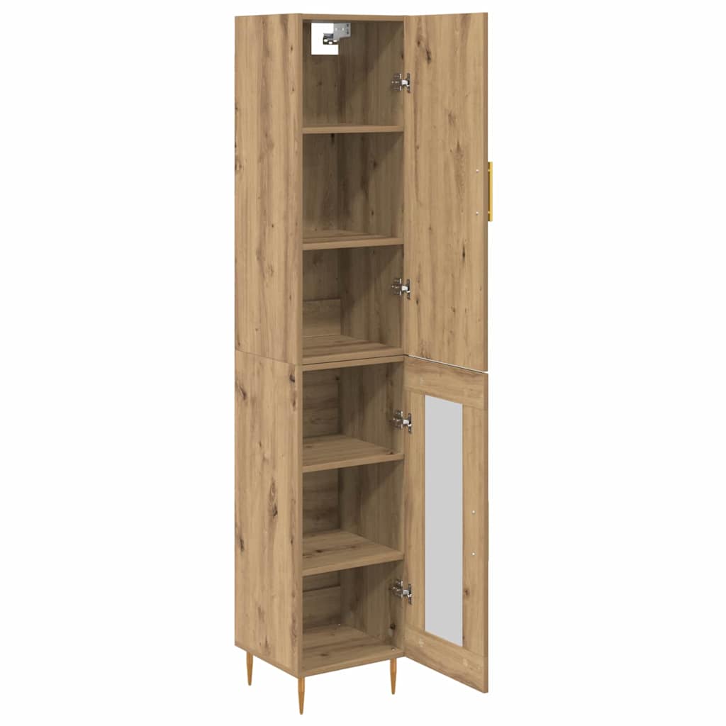 Highboard 2 pcs Umjetnički hrast Konstruirano drvo