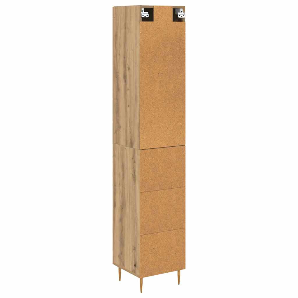 Highboard 2 pcs Umjetnički hrast Konstruirano drvo