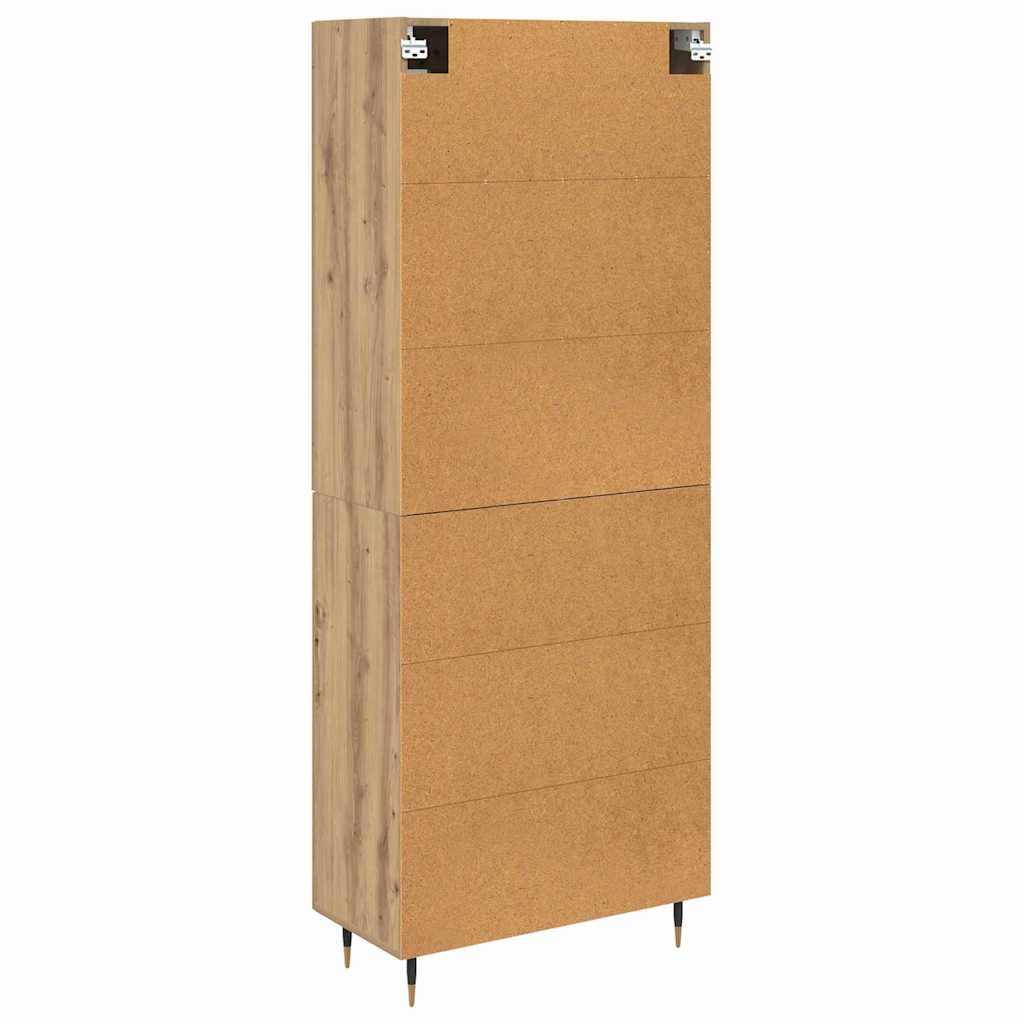 Highboard 2 pcs Umjetnički hrast Konstruirano drvo