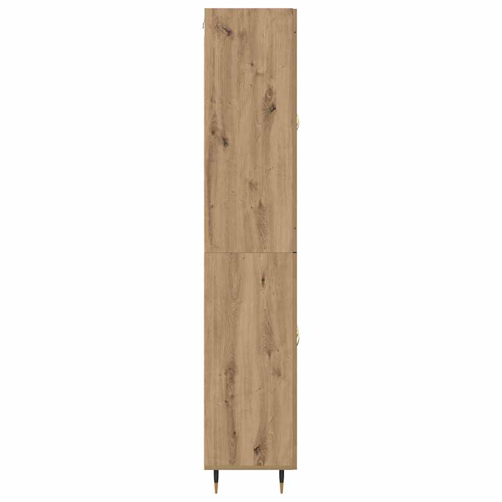 Highboard 2 pcs Umjetnički hrast Konstruirano drvo