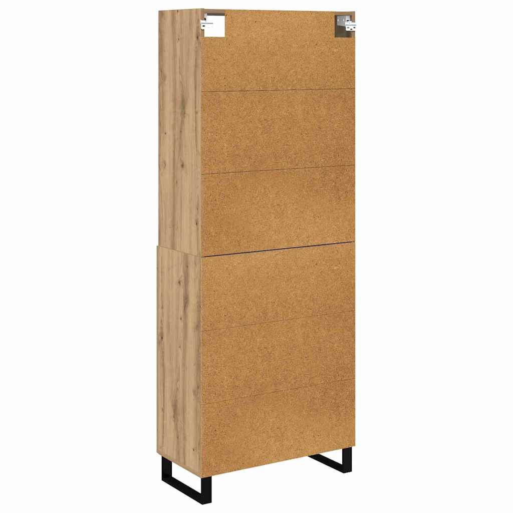 Highboard 2 pcs Umjetnički hrast Konstruirano drvo