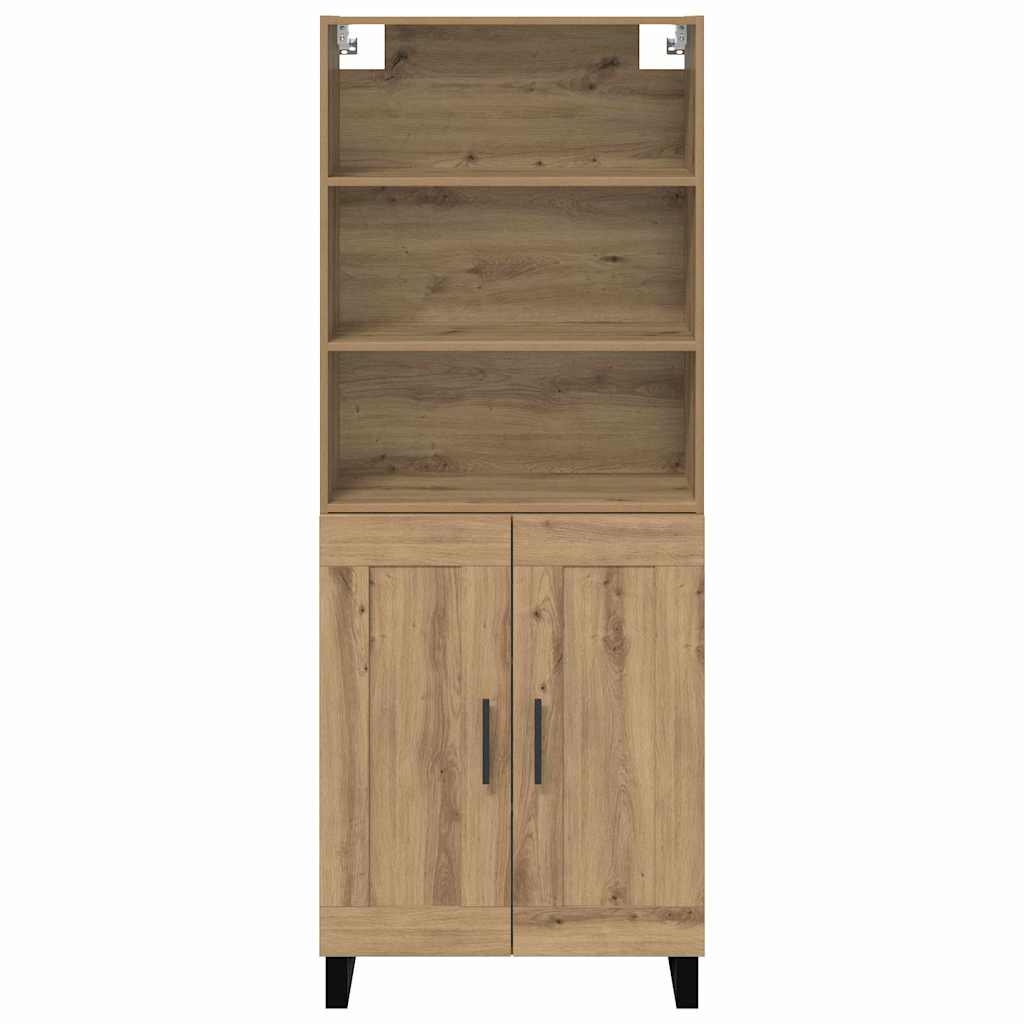 Highboard 2 pcs Umjetnički hrast Konstruirano drvo