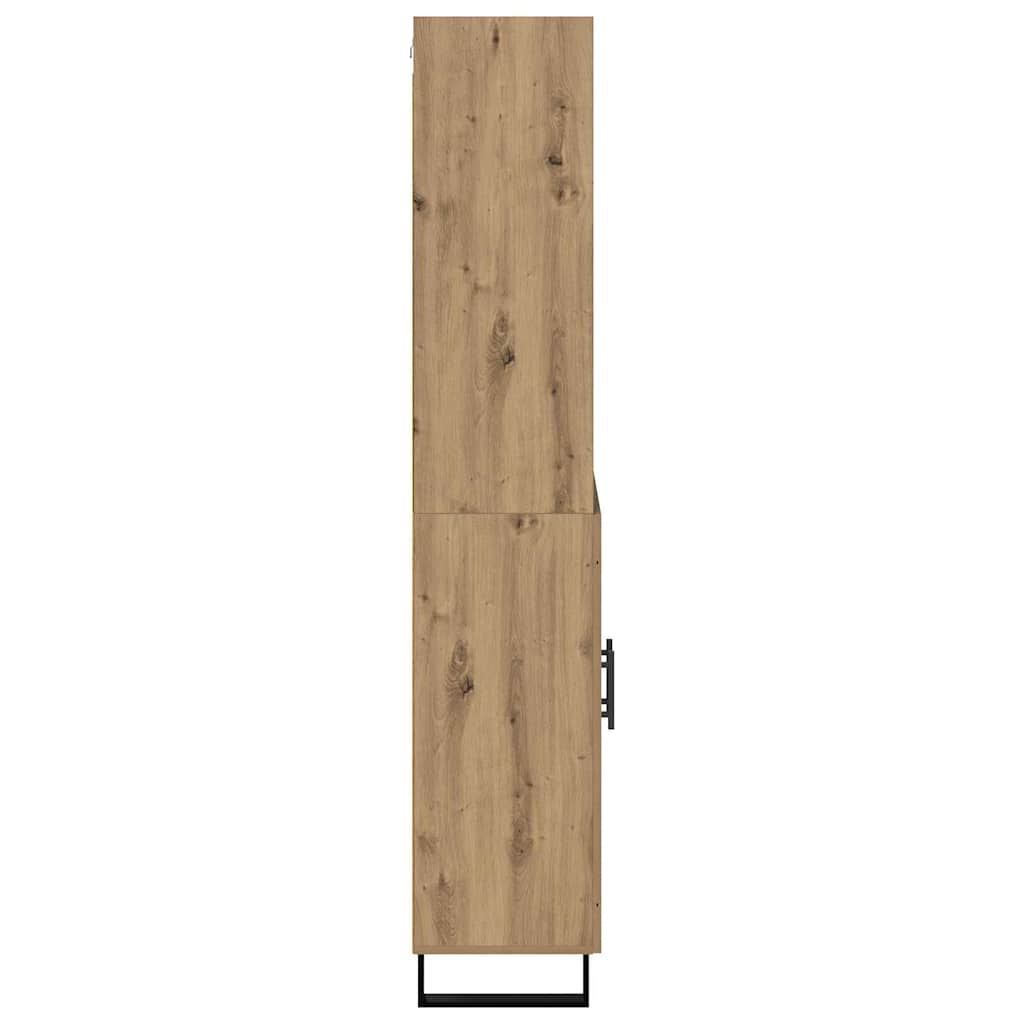 Highboard 2 pcs Umjetnički hrast Konstruirano drvo