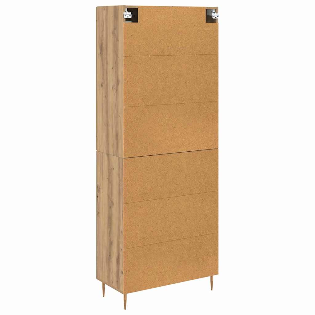 Highboard 2 pcs Umjetnički hrast Konstruirano drvo