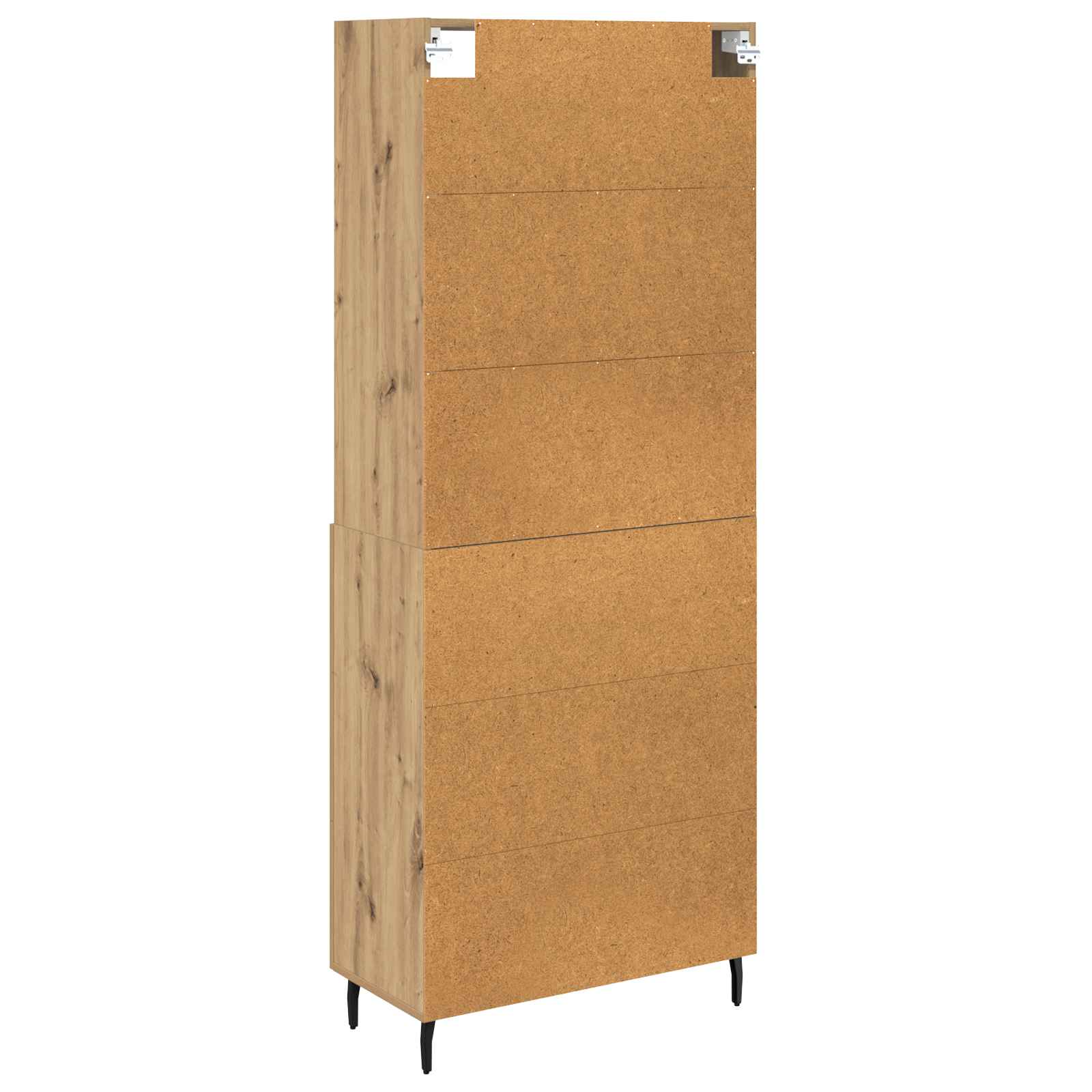 Highboard 2 pcs Umjetnički hrast Konstruirano drvo