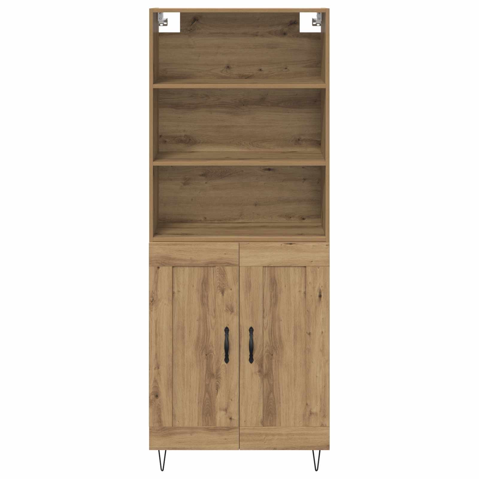 Highboard 2 pcs Umjetnički hrast Konstruirano drvo
