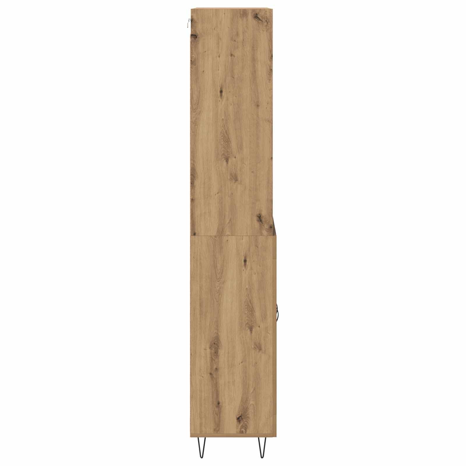 Highboard 2 pcs Umjetnički hrast Konstruirano drvo