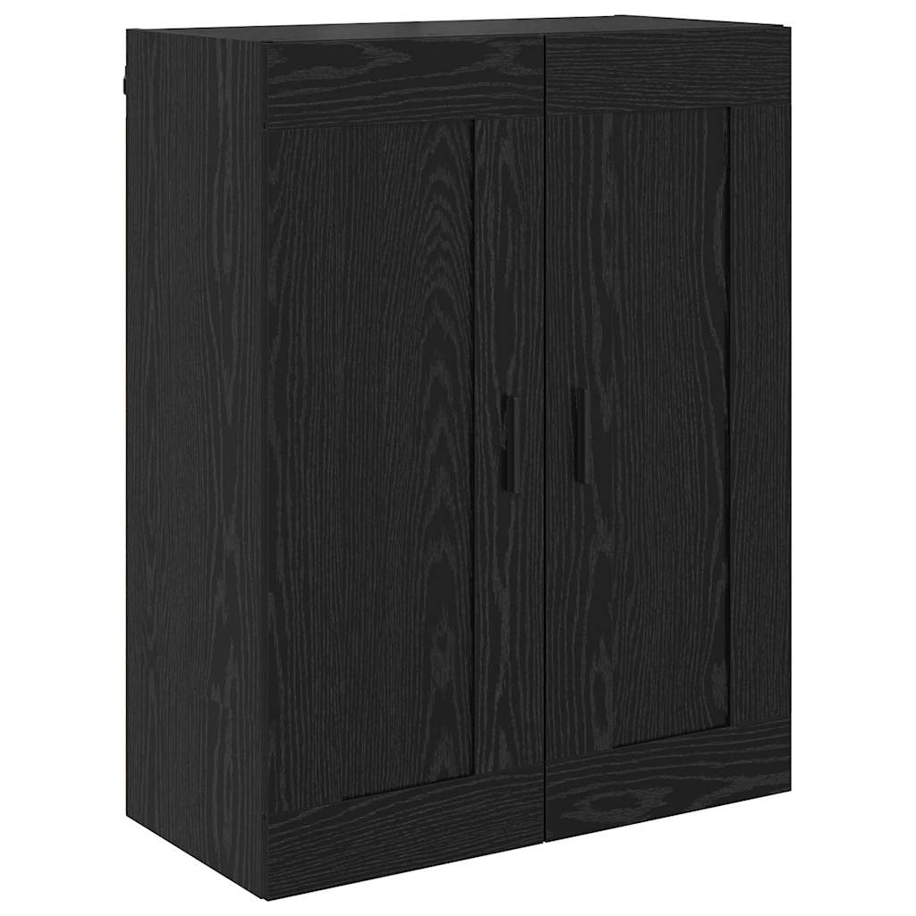 Highboard 2 pcs Crni hrast Konstruirano drvo