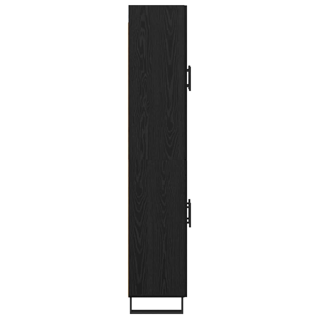 Highboard 2 pcs Crni hrast 69,5 x 34 x 180 cm