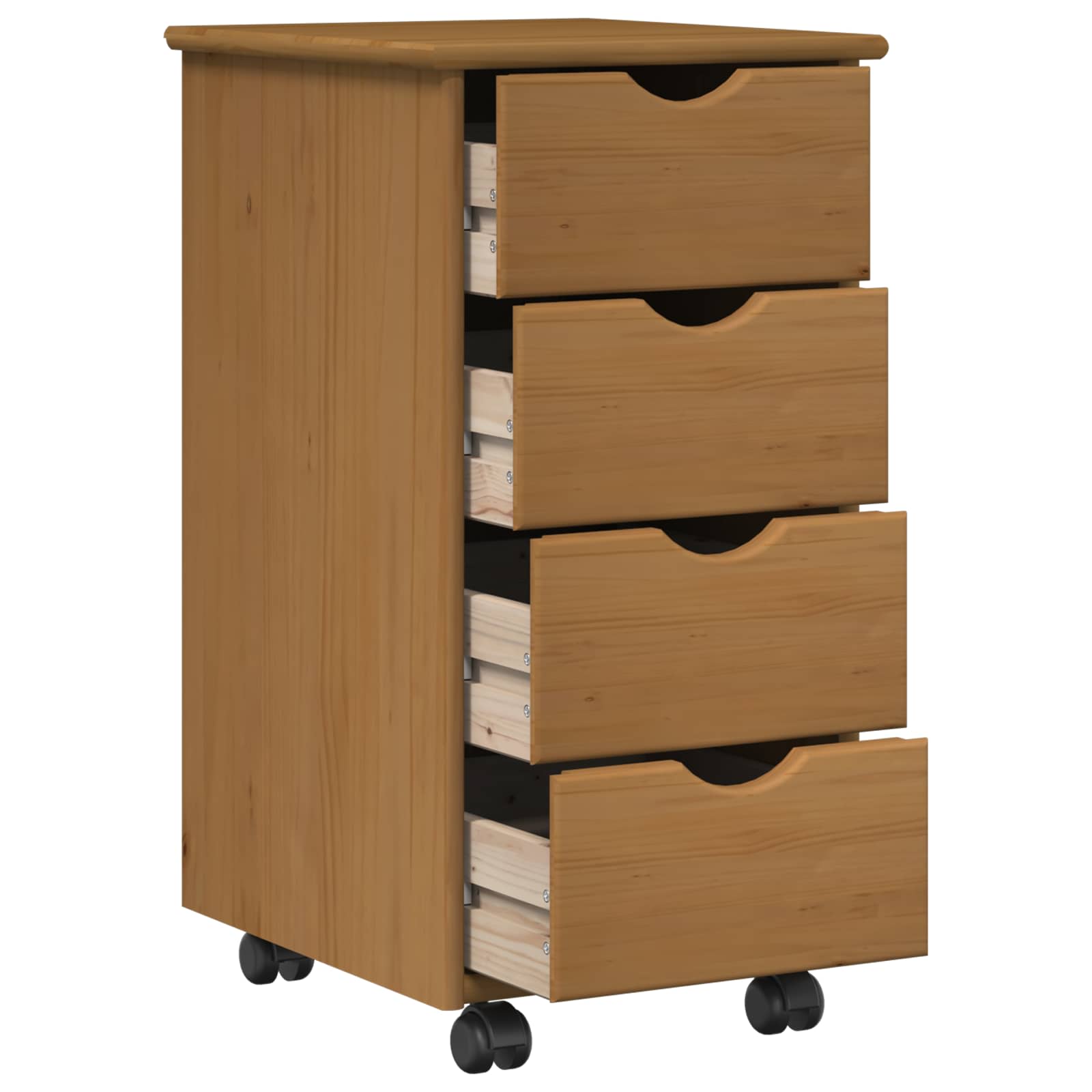 Mobilni ormar Medeno smeđa 34 x 39 x 65,5 cm Čvrsto borovo drvo