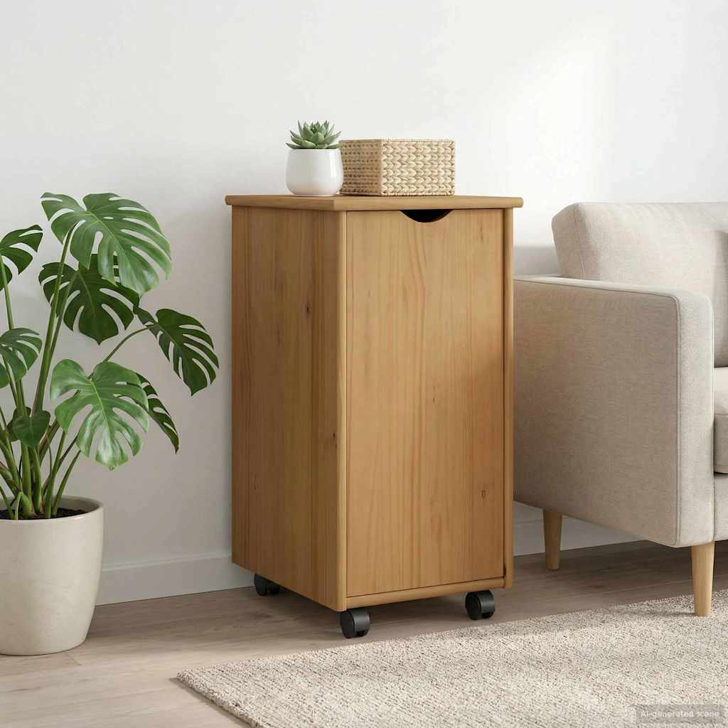 Mobilni ormar Medeno smeđa 34 x 39 x 65,5 cm Čvrsto borovo drvo