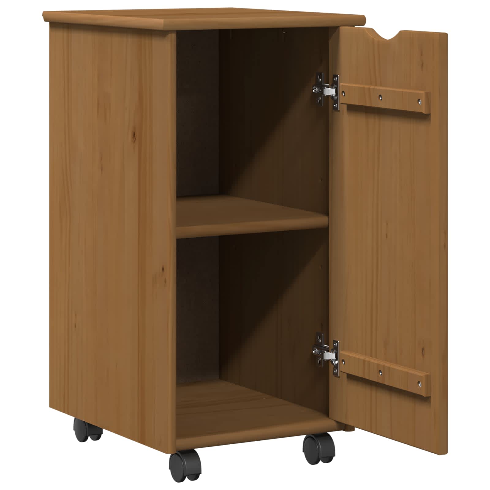 Mobilni ormar Medeno smeđa 34 x 39 x 65,5 cm Čvrsto borovo drvo