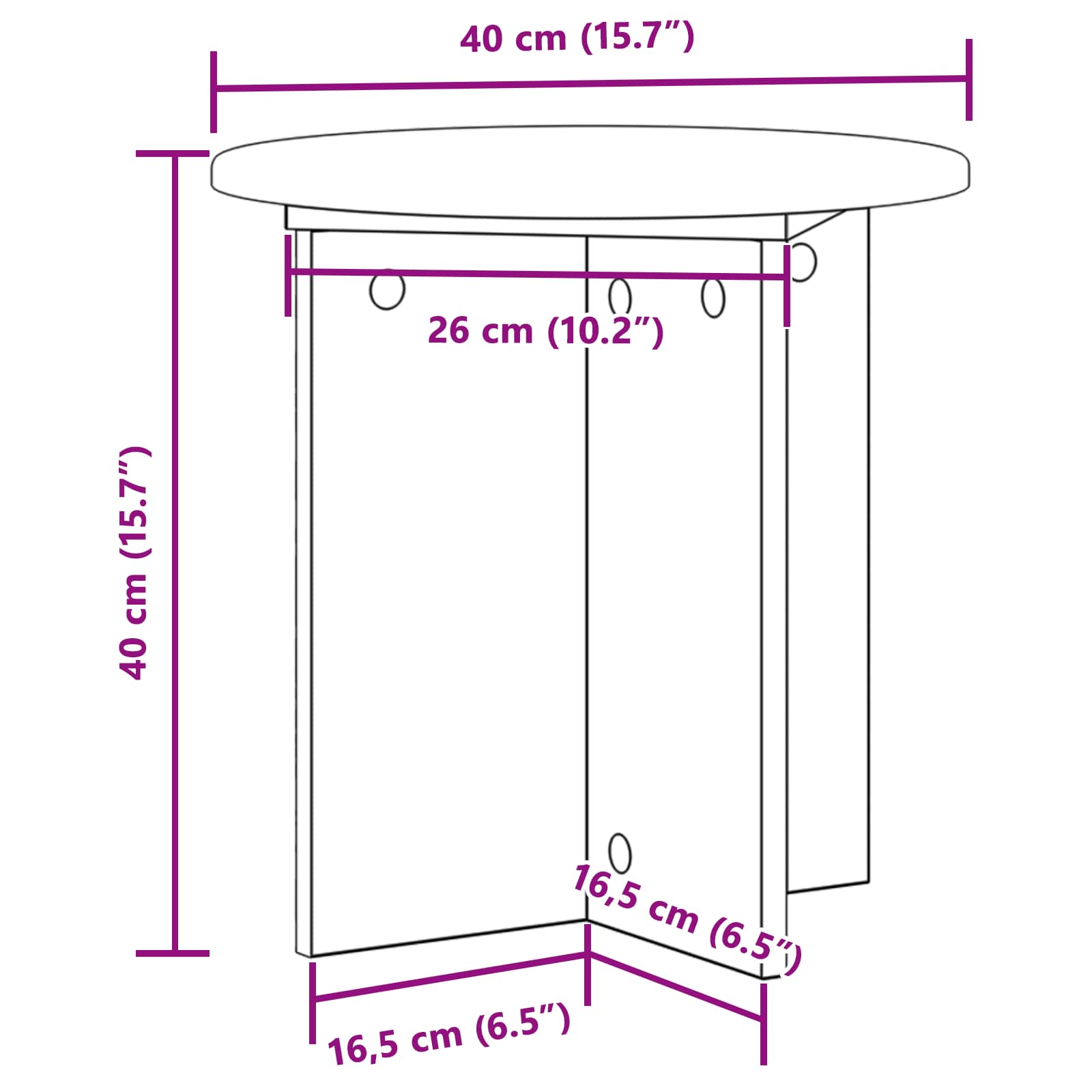 Stalak za biljke 2 pcs Crna 40 x 40 x 40 cm Konstruirano drvo