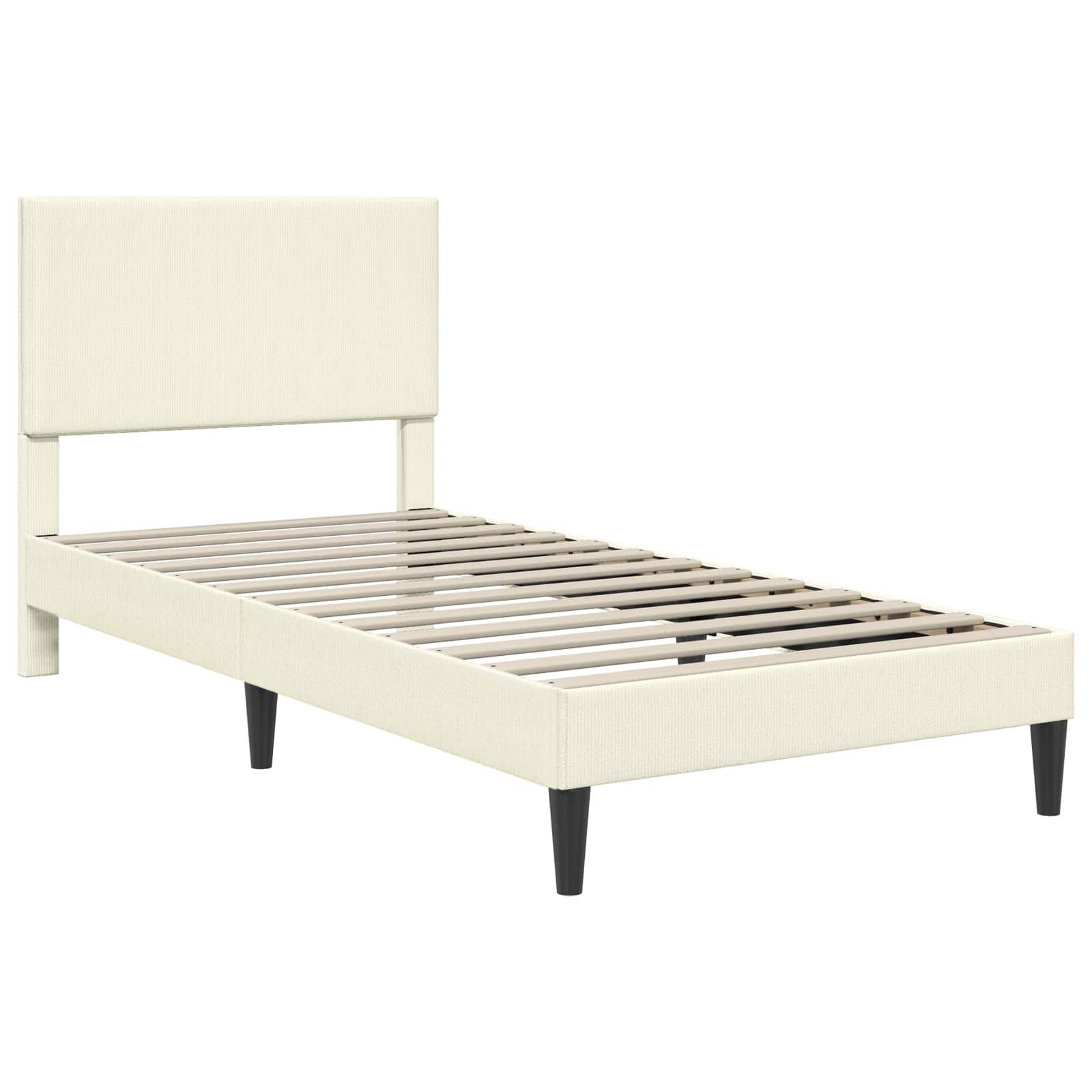 Krevetna konstrukcija Krem 90 x 200 cm Kordura tekstil