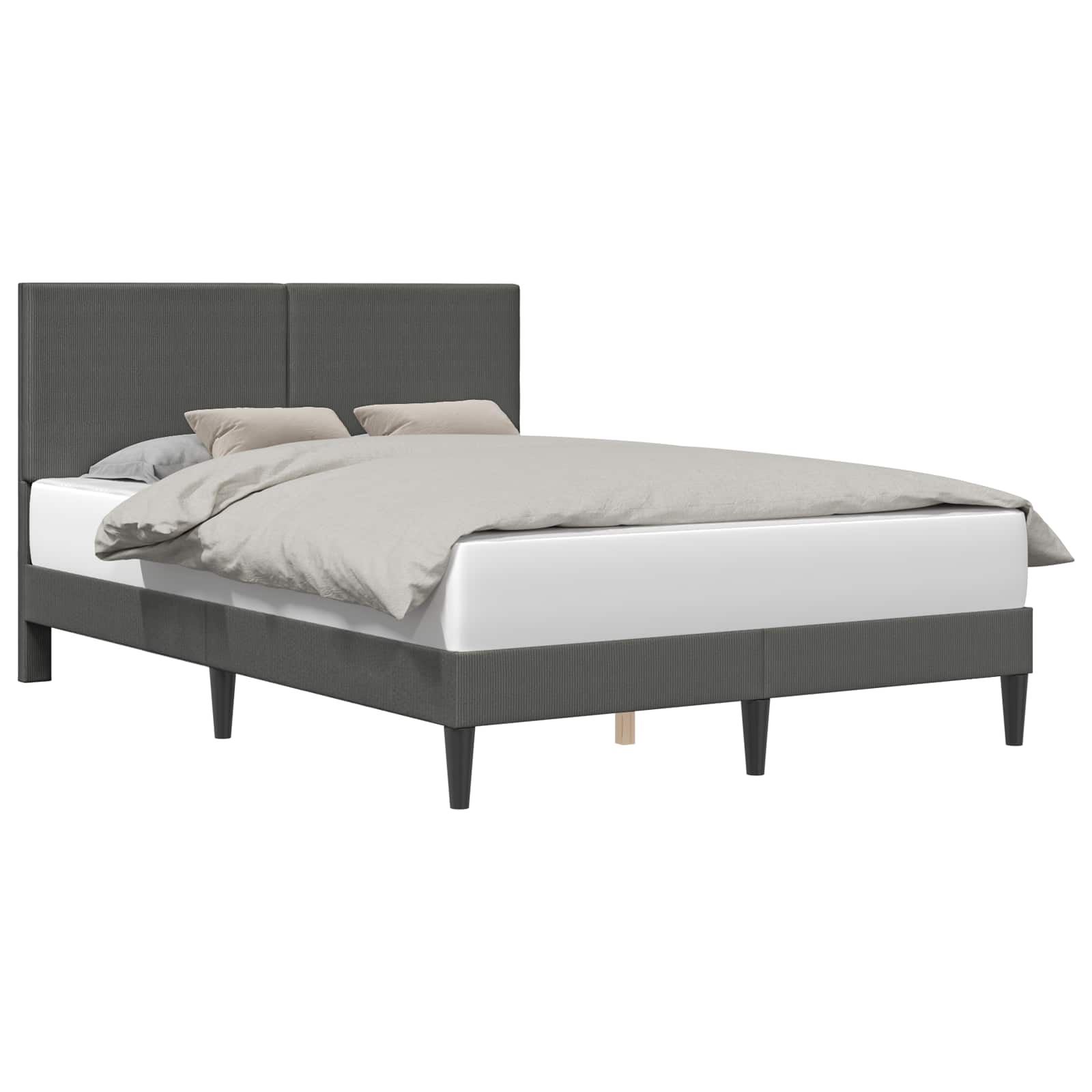 Krevetna konstrukcija Tamnosiva 140 x 190 cm Kordura tekstil