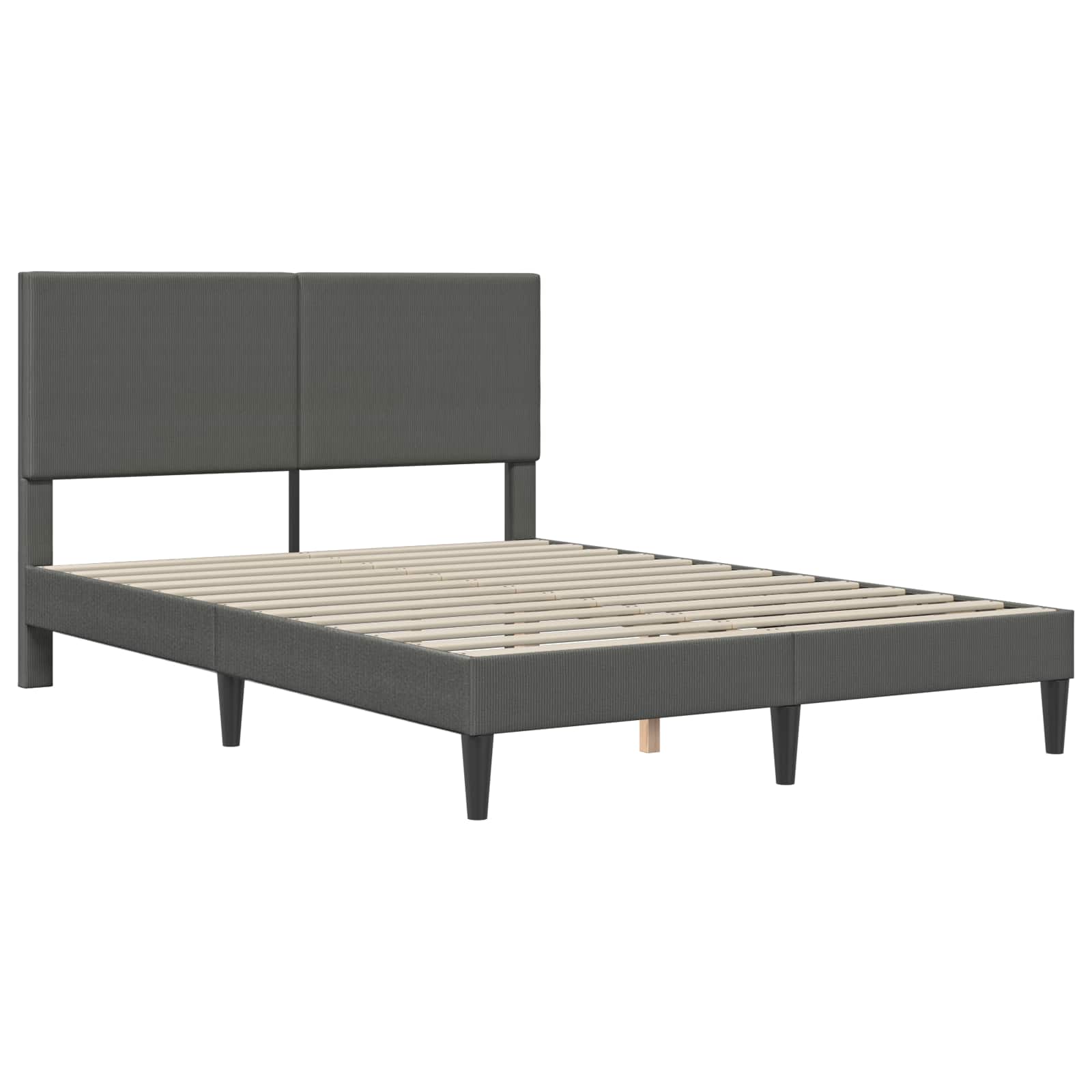 Krevetna konstrukcija Tamnosiva 140 x 190 cm Kordura tekstil