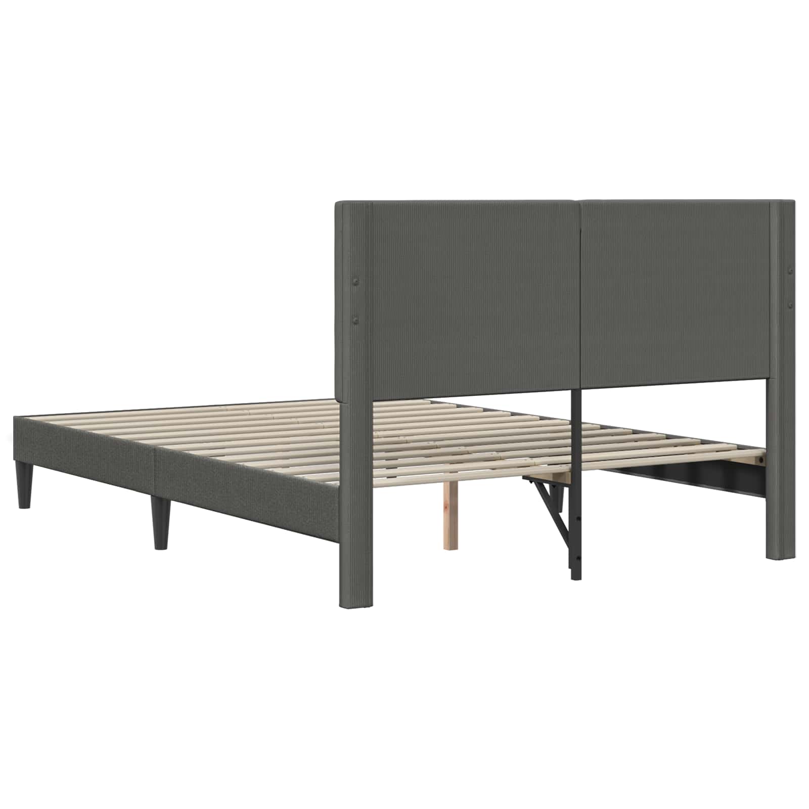 Krevetna konstrukcija Tamnosiva 140 x 200 cm Kordura tekstil