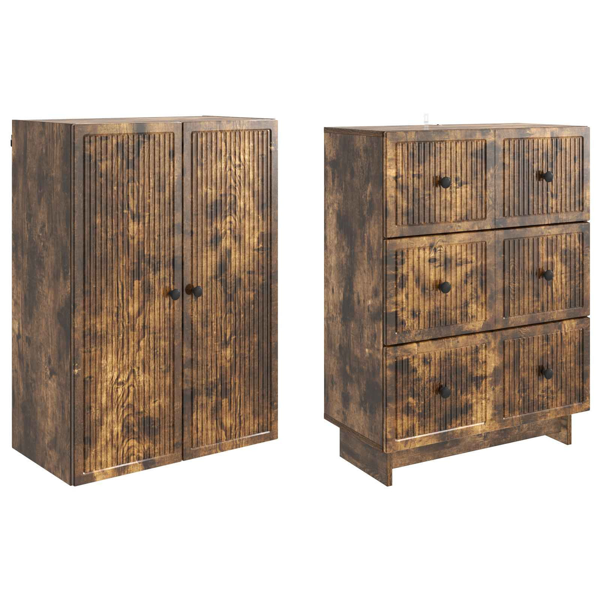 Set ormara 2 kom. Konstruirano drvo Smeđa 66 x 34,5 x 90 cm