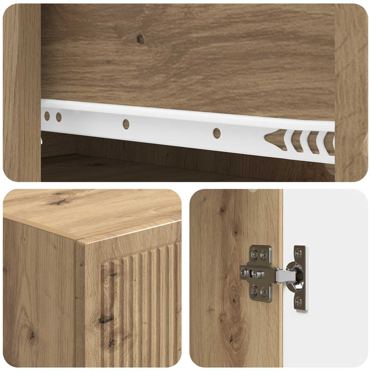 Set ormara 2 kom. Konstruirano drvo Smeđa 33 x 34,5 x 90 cm