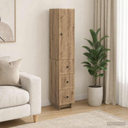Set ormara 2 kom. Konstruirano drvo Smeđa 33 x 34,5 x 90 cm