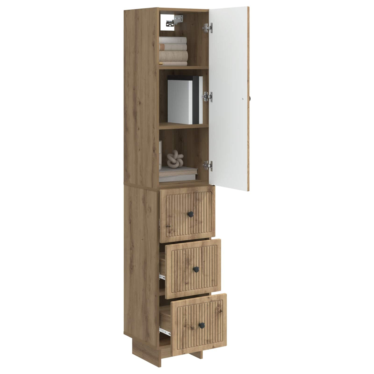 Set ormara 2 kom. Konstruirano drvo Smeđa 33 x 34,5 x 90 cm