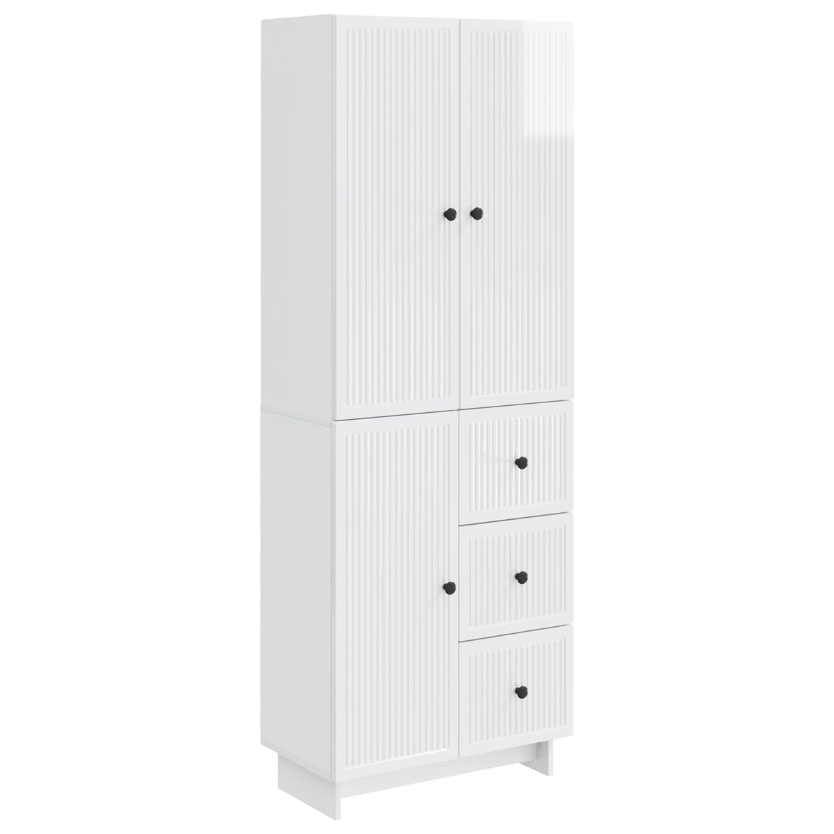 Set ormara 2 kom. Konstruirano drvo Bijela 66 x 34,5 x 90 cm
