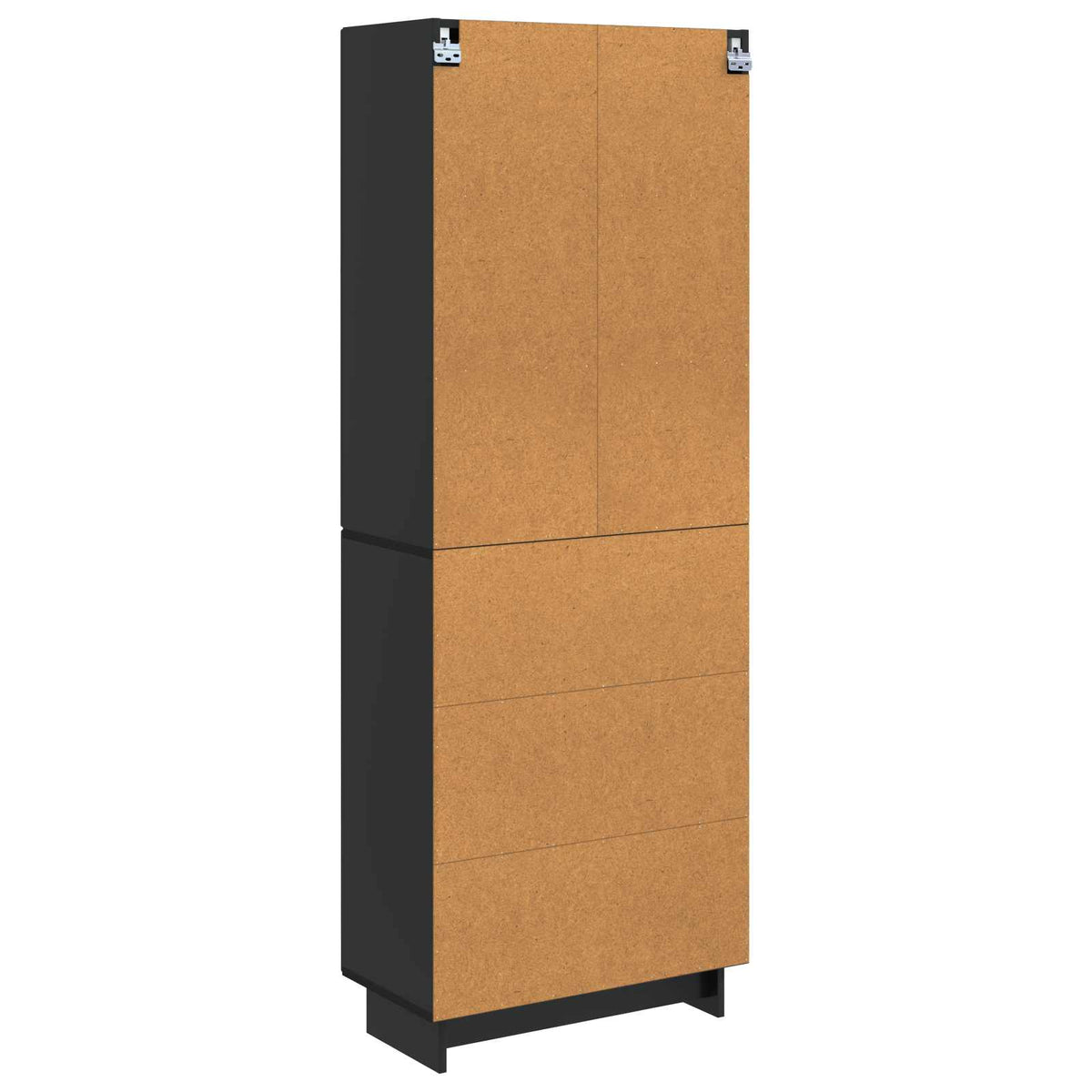 Set ormara 2 kom. Konstruirano drvo Crna 66 x 34,5 x 90 cm