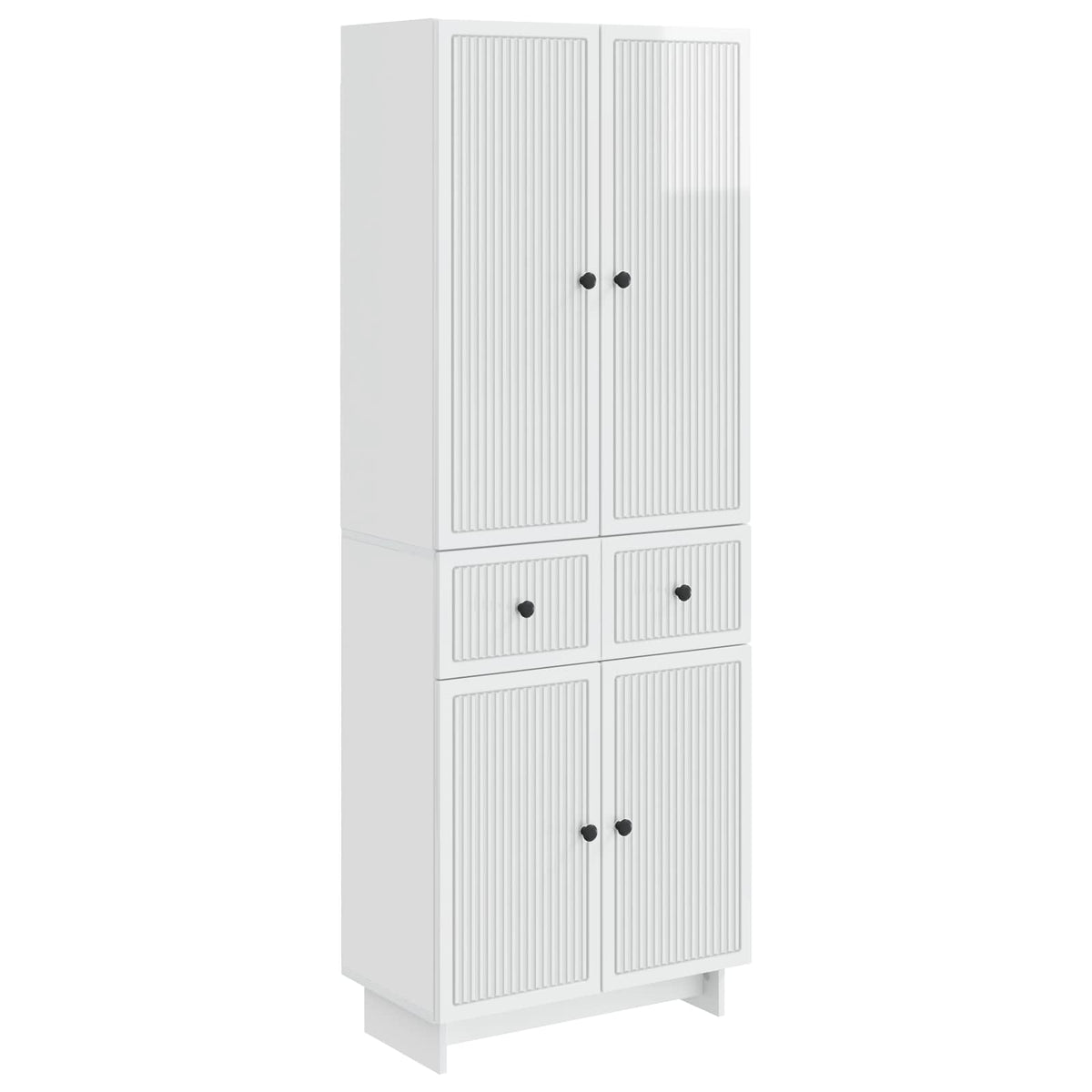 Set ormara 2 kom. Konstruirano drvo Bijela 66 x 34,5 x 90 cm