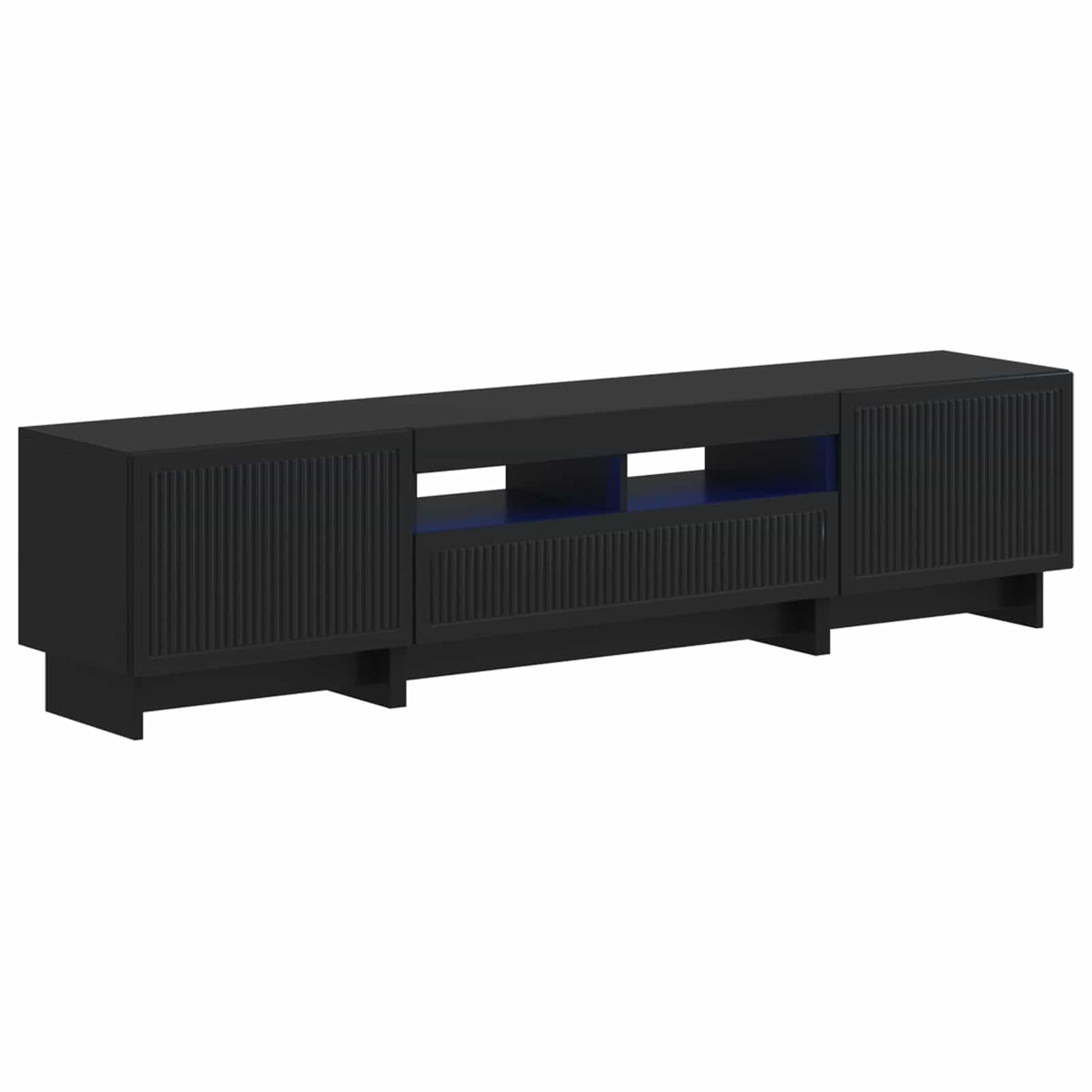 5-dijelni LED TV ormarić Crna Konstruirano drvo 81 x 35 x 43 cm