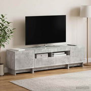 5-dijelni LED TV ormarić Betonska siva Konstruirano drvo 81 x 35 x 43 cm
