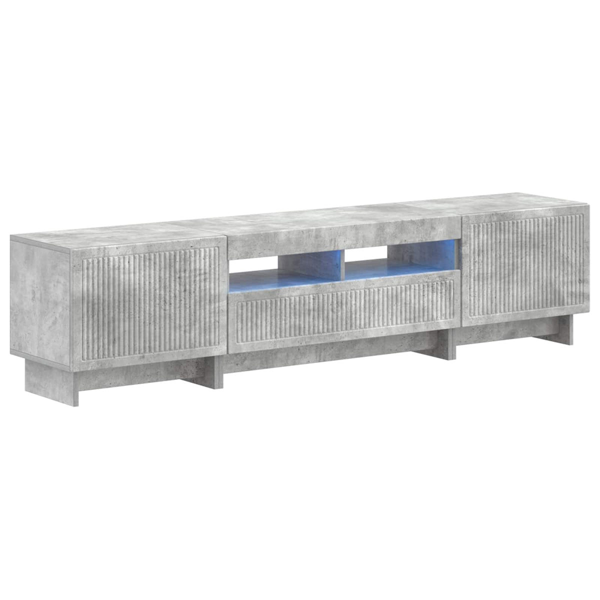 5-dijelni LED TV ormarić Betonska siva Konstruirano drvo 81 x 35 x 43 cm