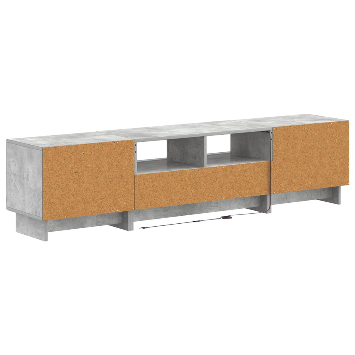 5-dijelni LED TV ormarić Betonska siva Konstruirano drvo 81 x 35 x 43 cm