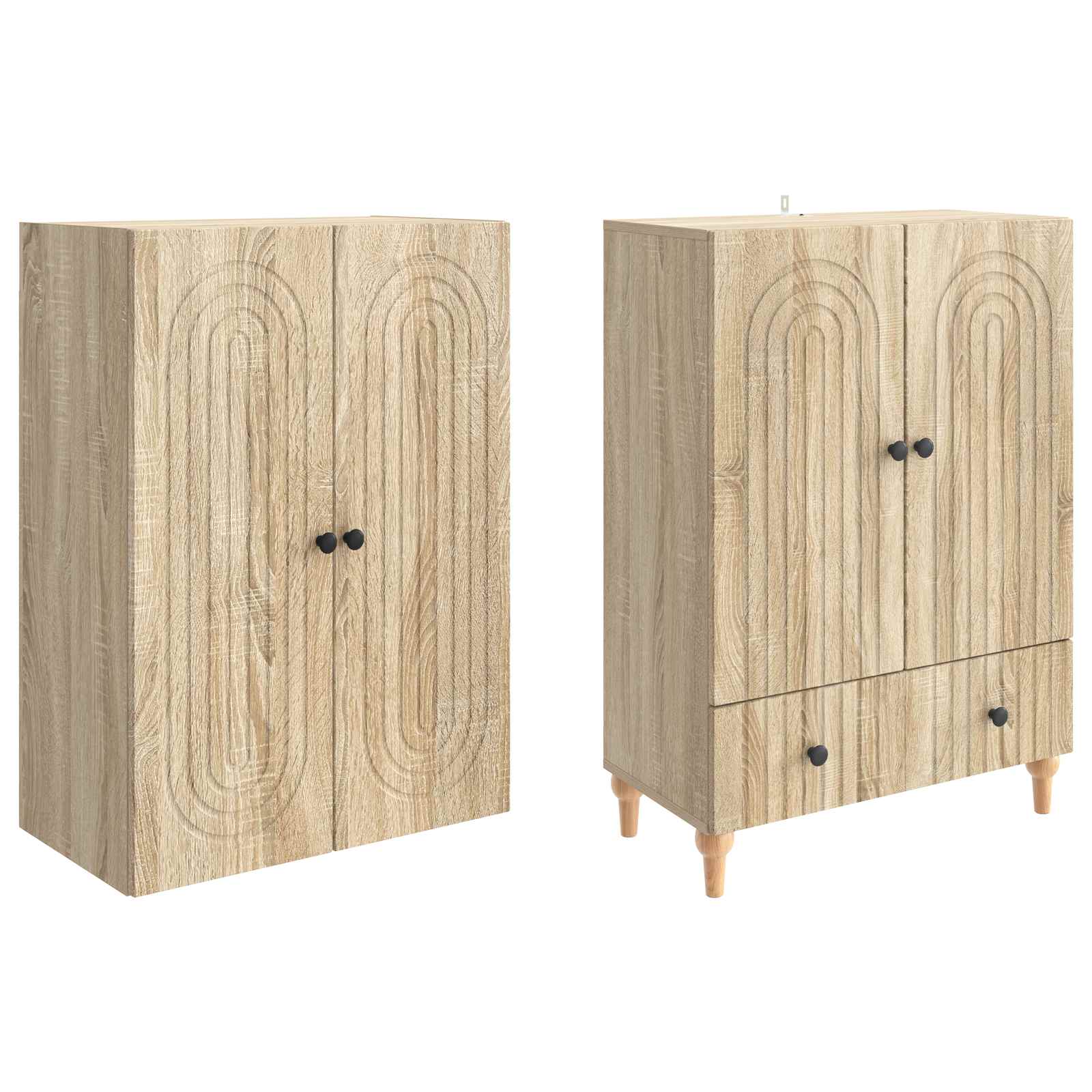 Set ormara 2 pcs 66 x 34,5 x 95 cm Konstruirano drvo