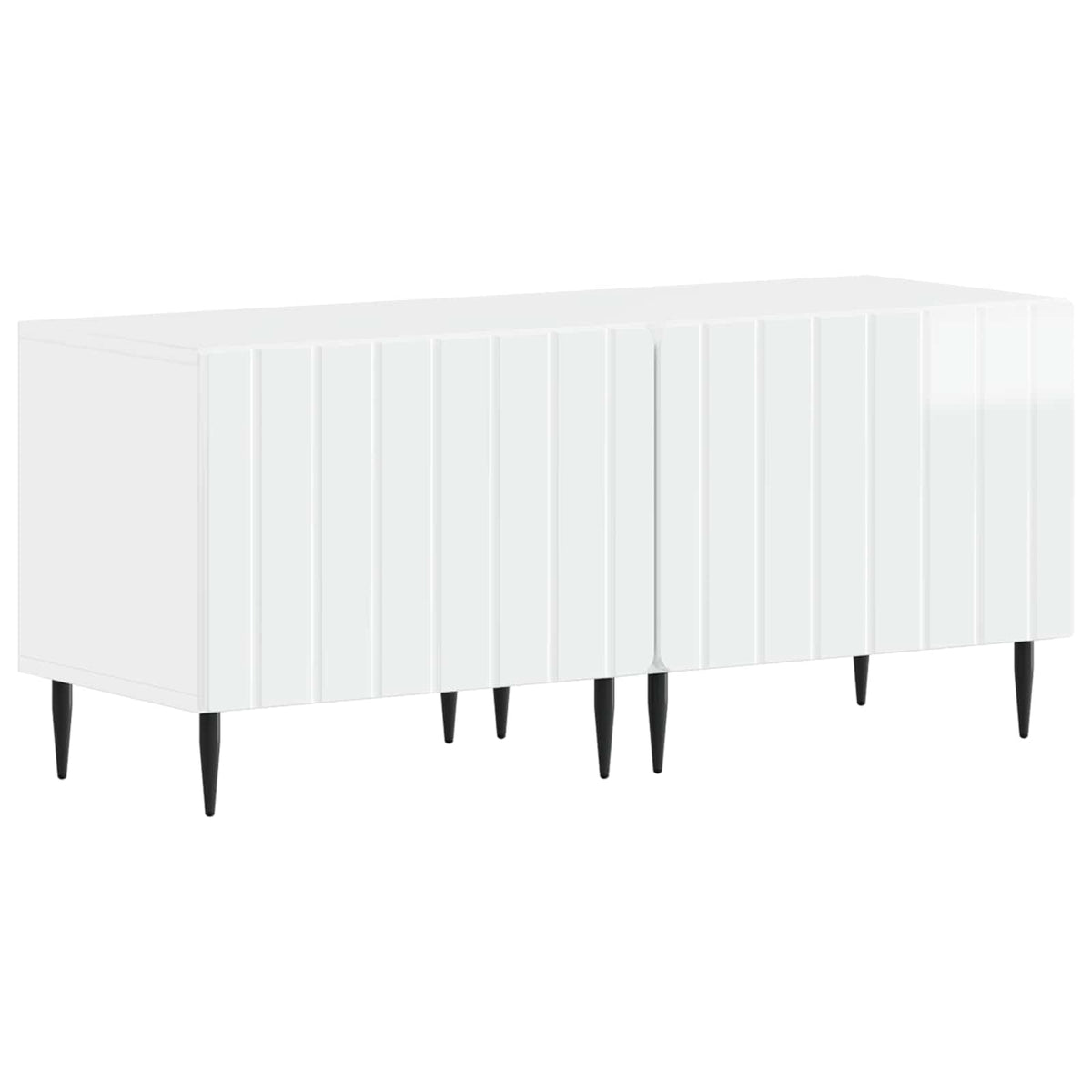 3-dijelni LED TV kabinet ZWOLLE Bijela visokog sjaja