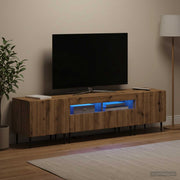 3-dijelni LED TV kabinet ZWOLLE Hrast artisan Konstruirano drvo