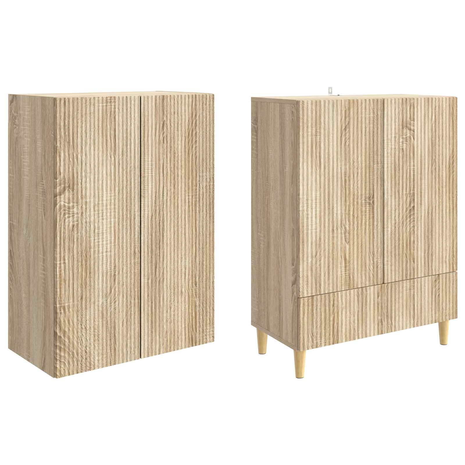 Set ormara 2 pcs 66 x 34,5 x 95 cm Konstruirano drvo